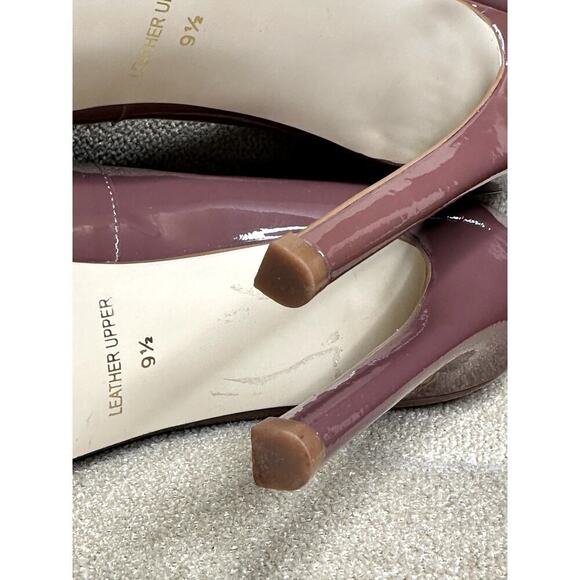 Kelsi Dagger Linzy BLUSH Mauve Soft Patent Leather Platform Heels Pumps Size 9.5 - Picture 7 of 12